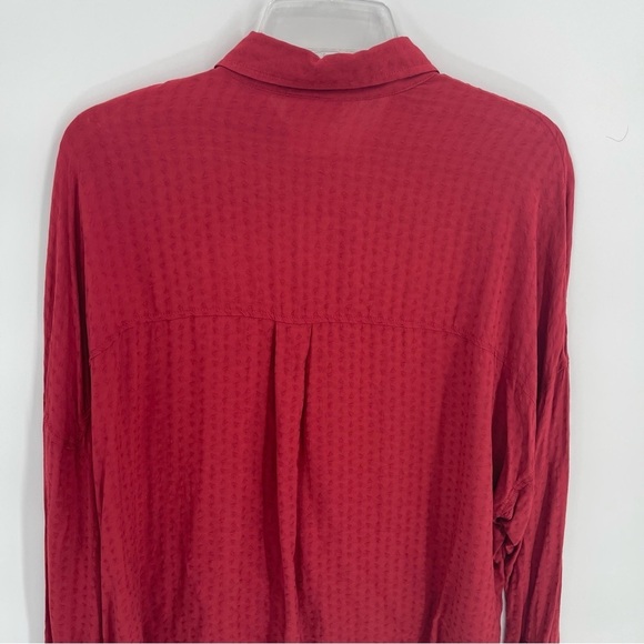 Ariat Women's Red Button Down Shirt - Picture 13 of 14